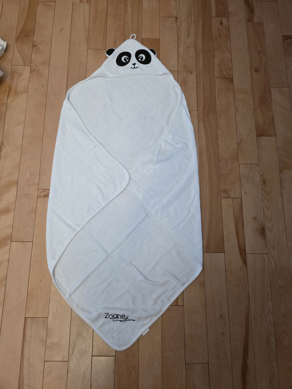 Large baby hooded towel 37x37 panda*new*